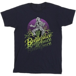 Abbigliamento Uomo T-shirts a maniche lunghe Beetlejuice Purple Circle Blu