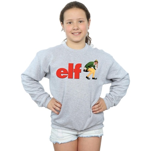 Abbigliamento Bambina Felpe Elf Crouching Logo Grigio