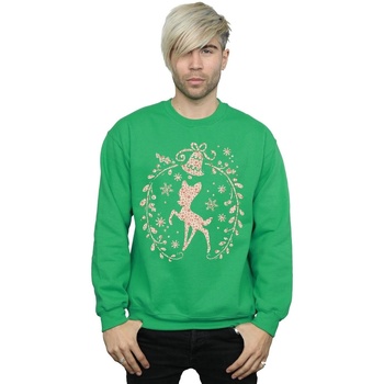 Abbigliamento Uomo Felpe Disney Bambi Christmas Wreath Verde