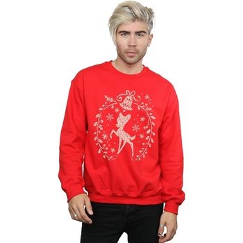 Abbigliamento Uomo Felpe Disney Bambi Christmas Wreath Rosso