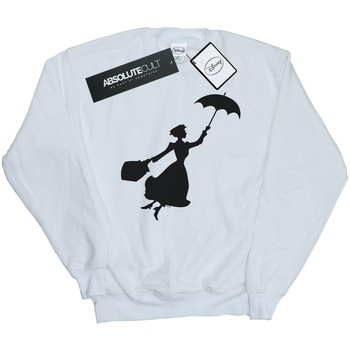 Abbigliamento Uomo Felpe Disney Mary Poppins Flying Silhouette Bianco