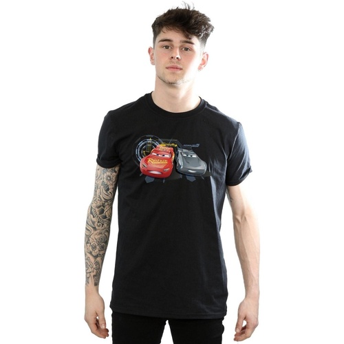 Abbigliamento Uomo T-shirts a maniche lunghe Disney Cars Lightning Vs Storm Nero