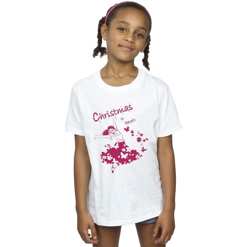 Abbigliamento Bambina T-shirts a maniche lunghe Disney Encanto Christmas Is Here Bianco