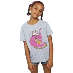 Abbigliamento Bambina T-shirts a maniche lunghe The Flintstones Yabba Dabba Doo Grigio