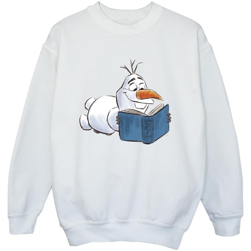 Abbigliamento Bambino Felpe Disney Frozen Olaf Reading Bianco