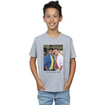 Abbigliamento Bambino T-shirt maniche corte Friends Ross And Chandler College Grigio