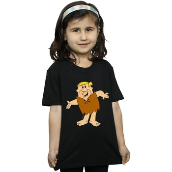 Abbigliamento Bambina T-shirts a maniche lunghe The Flintstones Barney Rubble Classic Pose Nero