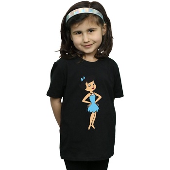Abbigliamento Bambina T-shirts a maniche lunghe The Flintstones  Nero