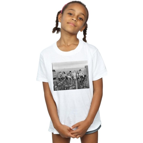 Abbigliamento Bambina T-shirts a maniche lunghe Friends Construction Photo Bianco