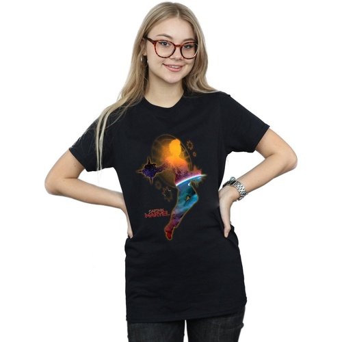 Abbigliamento Donna T-shirts a maniche lunghe Marvel Captain  Nebula Flight Nero