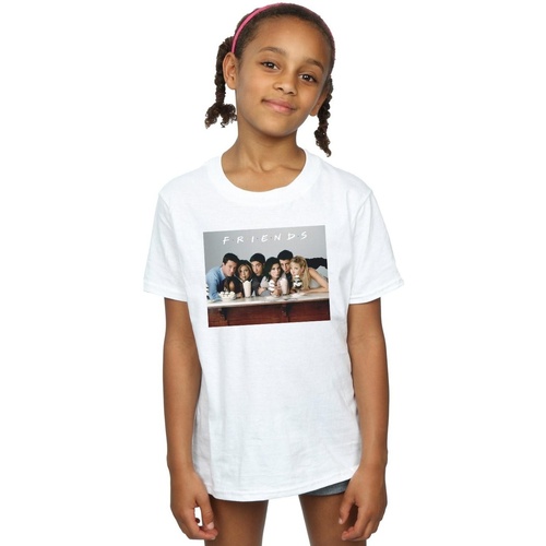 Abbigliamento Bambina T-shirts a maniche lunghe Friends Group Photo Milkshakes Bianco