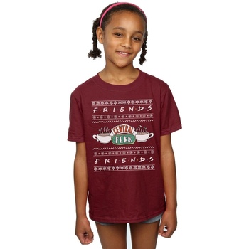 Abbigliamento Bambina T-shirts a maniche lunghe Friends Fair Isle Central Perk Multicolore
