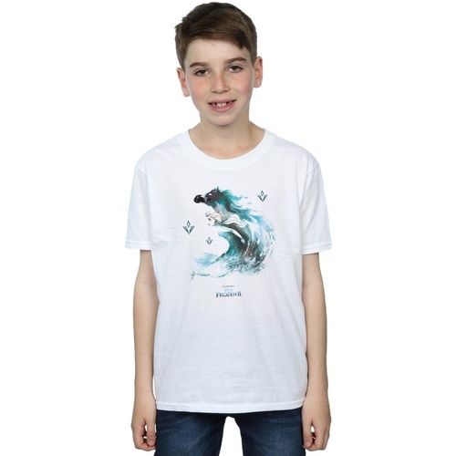 Abbigliamento Bambino T-shirt maniche corte Disney Frozen 2 Elsa With Nokk The Water Spirit Bianco