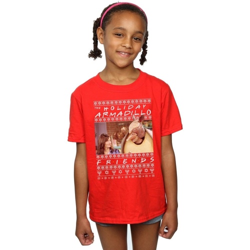 Abbigliamento Bambina T-shirts a maniche lunghe Friends Fair Isle Holiday Armadillo Rosso