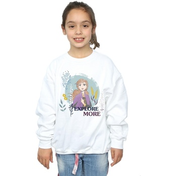 Abbigliamento Bambina Felpe Disney Frozen 2 Anna Explore More Bianco