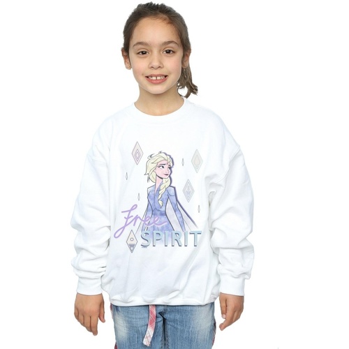 Abbigliamento Bambina Felpe Disney Frozen 2 Elsa Free Spirit Bianco
