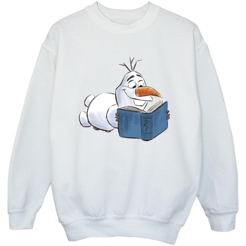 Abbigliamento Bambina Felpe Disney Frozen Olaf Reading Bianco