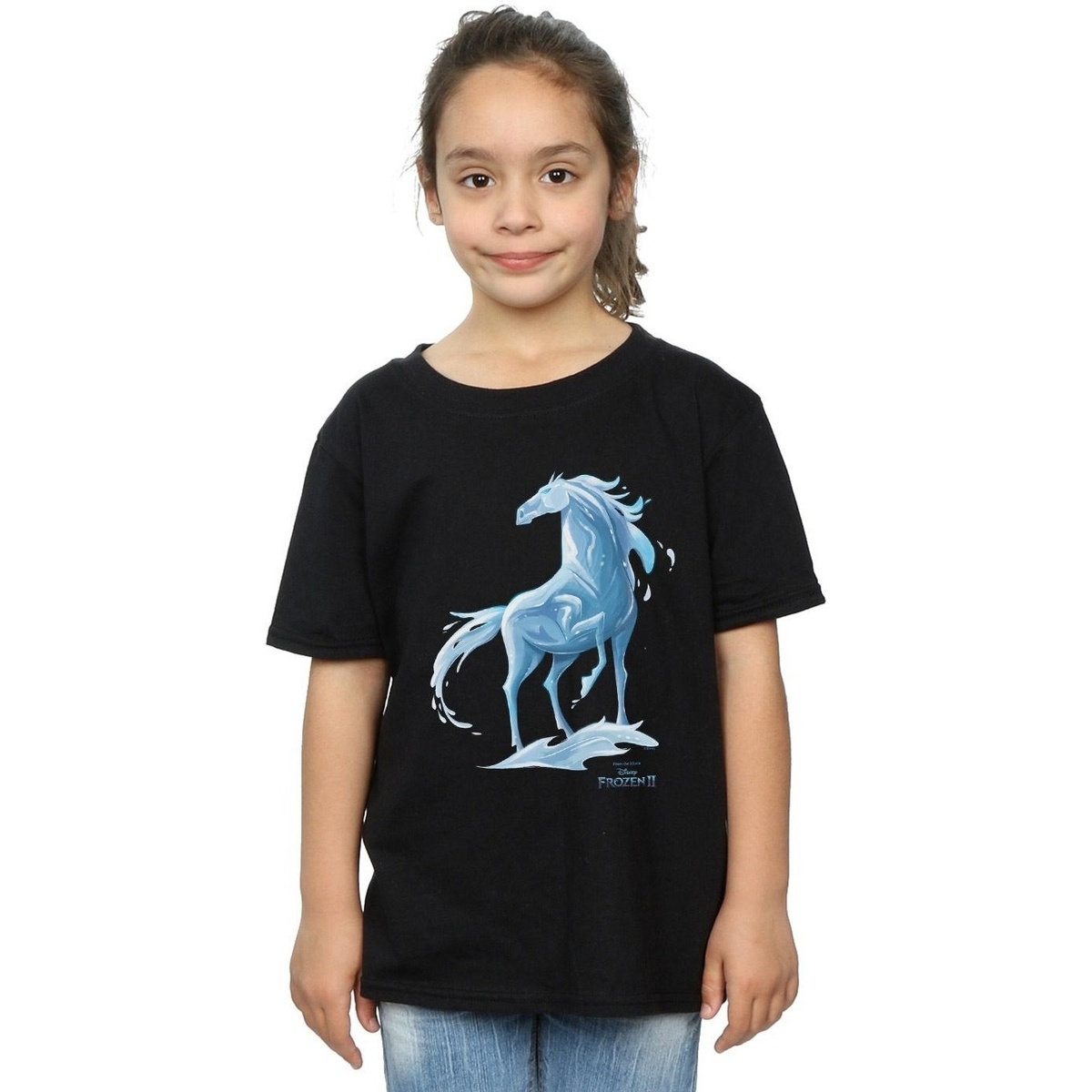 Abbigliamento Bambina T-shirts a maniche lunghe Disney Frozen 2 Nokk The Water Spirit Nero