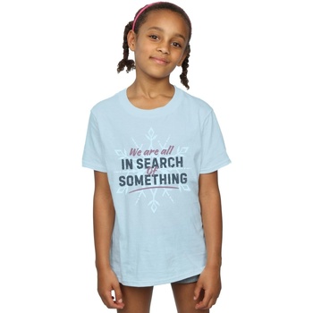 Abbigliamento Bambina T-shirts a maniche lunghe Disney Frozen 2 All In Search Of Something Blu