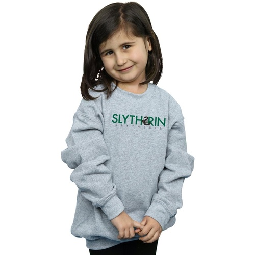 Abbigliamento Bambina Felpe Harry Potter Slytherin Text Grigio