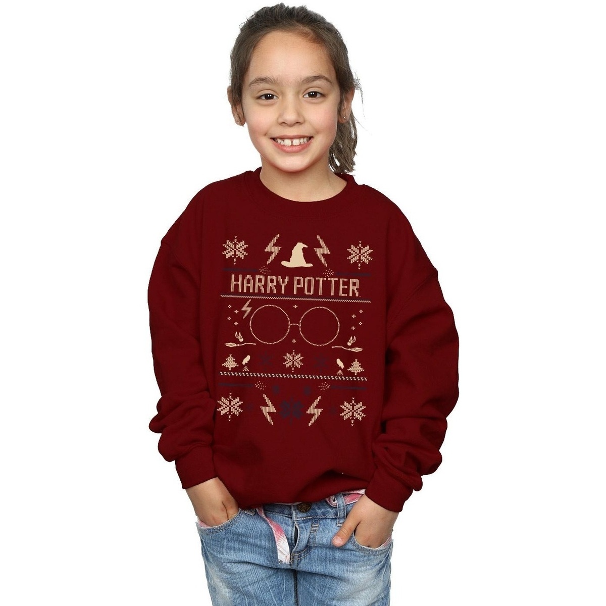 Abbigliamento Bambina Felpe Harry Potter Christmas Pattern Multicolore