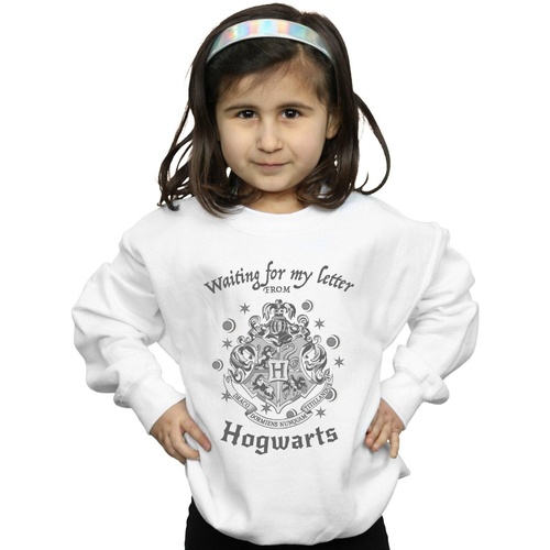 Abbigliamento Bambina Felpe Harry Potter Hogwarts Waiting For My Letter Bianco