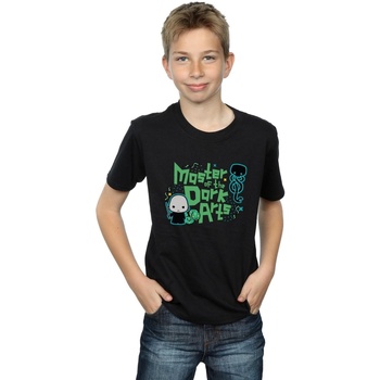 Abbigliamento Bambino T-shirt maniche corte Harry Potter Voldemort Dark Arts Junior Nero