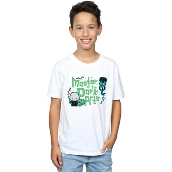 Abbigliamento Bambino T-shirt maniche corte Harry Potter Voldemort Dark Arts Junior Bianco