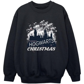 Abbigliamento Bambino Felpe Harry Potter Hogwarts Christmas Nero