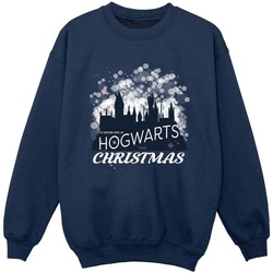 Abbigliamento Bambino Felpe Harry Potter Hogwarts Christmas Blu
