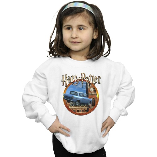 Abbigliamento Bambina Felpe Harry Potter Flying Car Bianco