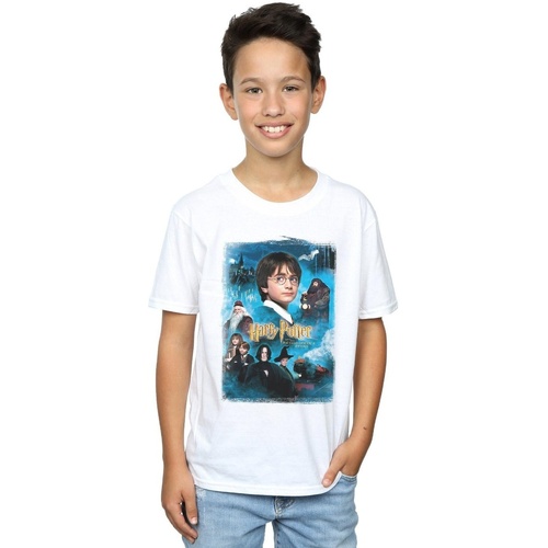 Abbigliamento Bambino T-shirt & Polo Harry Potter Philosopher's Stone Bianco