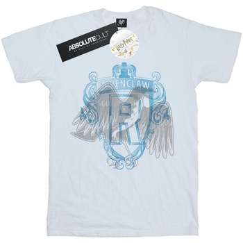 Abbigliamento Bambino T-shirt maniche corte Harry Potter Ravenclaw Raven Crest Bianco