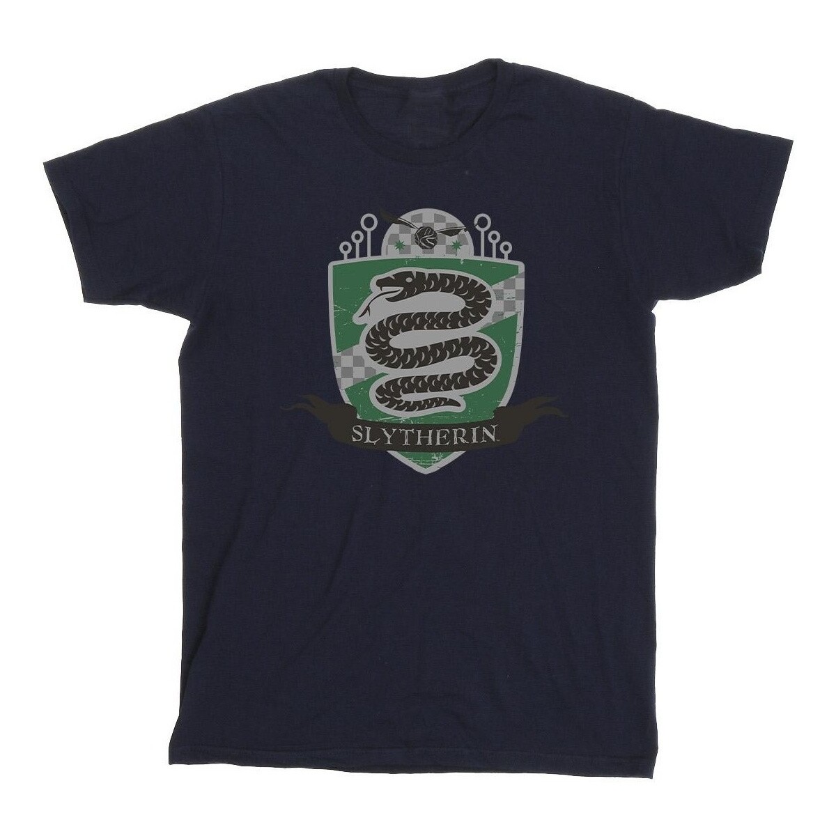 Abbigliamento Bambino T-shirt maniche corte Harry Potter Slytherin Chest Badge Blu