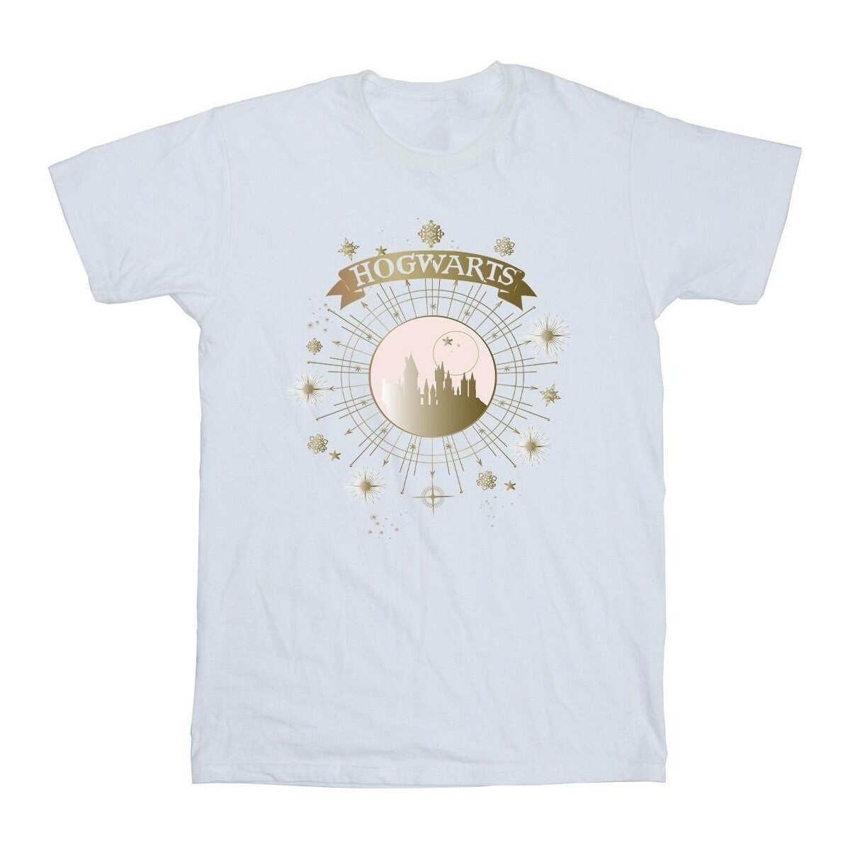 Abbigliamento Bambino T-shirt maniche corte Harry Potter Hogwarts Yule Ball Bianco
