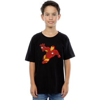 Abbigliamento Bambino T-shirt maniche corte Marvel Avengers Armoured Iron Man Nero