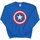 Abbigliamento Bambino Felpe Marvel Avengers Captain America Scratched Shield Blu