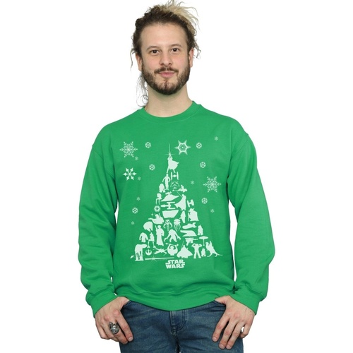 Abbigliamento Uomo Felpe Disney Christmas Tree Verde