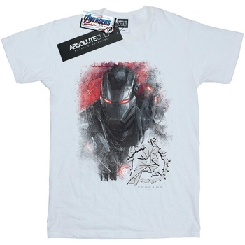 Abbigliamento Bambina T-shirts a maniche lunghe Marvel Avengers Endgame War Machine Brushed Bianco