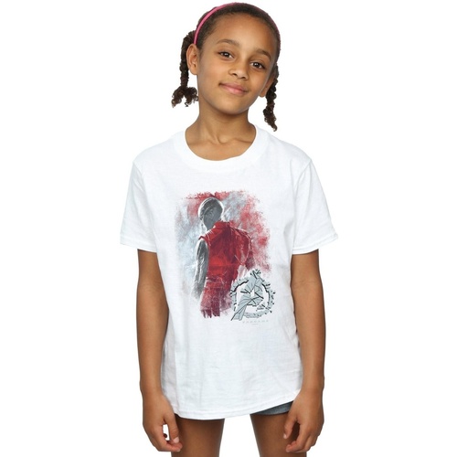 Abbigliamento Bambina T-shirts a maniche lunghe Marvel Avengers Endgame Nebula Brushed Bianco