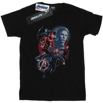 Abbigliamento Bambina T-shirts a maniche lunghe Marvel Avengers Endgame Shield Team Nero