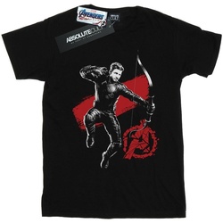 Abbigliamento Bambino T-shirt maniche corte Marvel Avengers Endgame Mono Hawkeye Nero