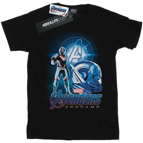 Abbigliamento Bambina T-shirts a maniche lunghe Marvel Avengers Endgame Ant-Man Team Suit Nero