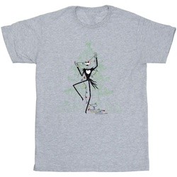 Abbigliamento Uomo T-shirts a maniche lunghe Disney The Nightmare Before Christmas Tree Green Grigio