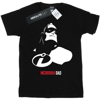 Abbigliamento Uomo T-shirts a maniche lunghe Disney The Incredibles Incredible Dad Nero