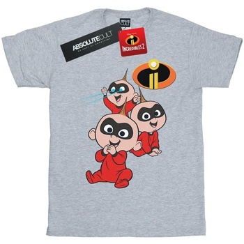 Abbigliamento Uomo T-shirts a maniche lunghe Disney The Incredibles Jak Jak Grigio