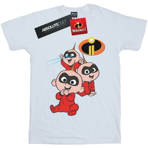 Abbigliamento Uomo T-shirts a maniche lunghe Disney The Incredibles Jak Jak Bianco