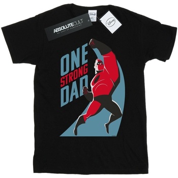 Abbigliamento Uomo T-shirts a maniche lunghe Disney The Incredibles One Strong Dad Nero