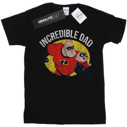 Abbigliamento Uomo T-shirts a maniche lunghe Disney The Incredibles Bob Parr Incredible Dad Nero