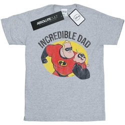 Abbigliamento Uomo T-shirts a maniche lunghe Disney The Incredibles Bob Parr Incredible Dad Grigio
